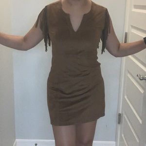 Express fringe dress XS